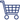 Vector icon representing an e-commerce shopping cart or online store checkout.