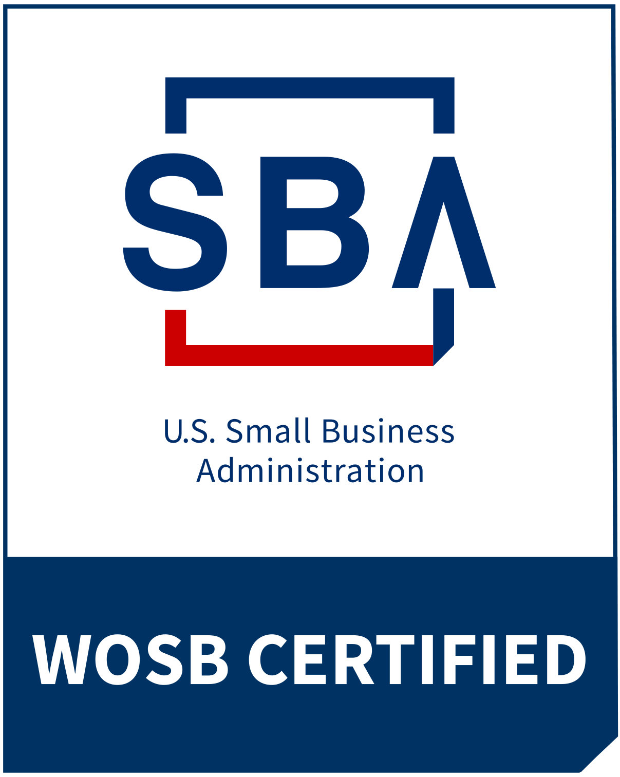 Women-Owned Small Business certified badge